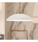Elstead Lampa wisząca Delarosa 1 źródło światła Biały, szampański KL-DELAROSA-P-WH