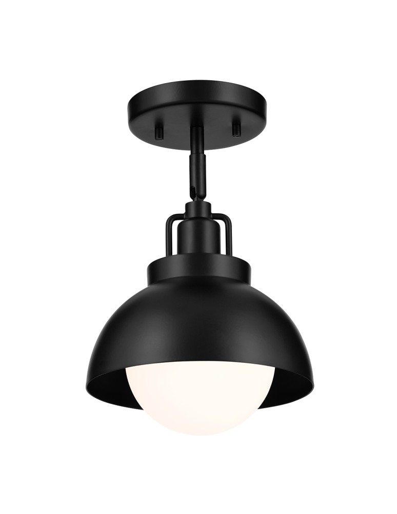 Elstead Kinkiet, Półplafon, Lampa wisząca Niva 1 źródło światła Czarny KL-NIVA-1W-1P-BK