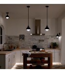 Elstead Kinkiet, Półplafon, Lampa wisząca Niva 1 źródło światła Czarny KL-NIVA-1W-1P-BK