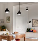 Elstead Kinkiet, Półplafon, Lampa wisząca Niva 1 źródło światła Czarny KL-NIVA-1W-1P-BK