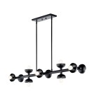Elstead Lampa wyspowa Palta 10 źródeł światła Satynowa czerń KL-PALTA-LP10-BK