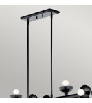 Elstead Lampa wyspowa Palta 10 źródeł światła Satynowa czerń KL-PALTA-LP10-BK
