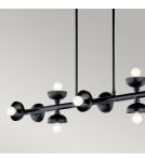Elstead Lampa wyspowa Palta 10 źródeł światła Satynowa czerń KL-PALTA-LP10-BK