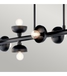 Elstead Lampa wyspowa Palta 10 źródeł światła Satynowa czerń KL-PALTA-LP10-BK