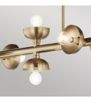 Elstead Lampa wyspowa Palta 10 źródeł światła Szampański brąz KL-PALTA-LP10-CPZ
