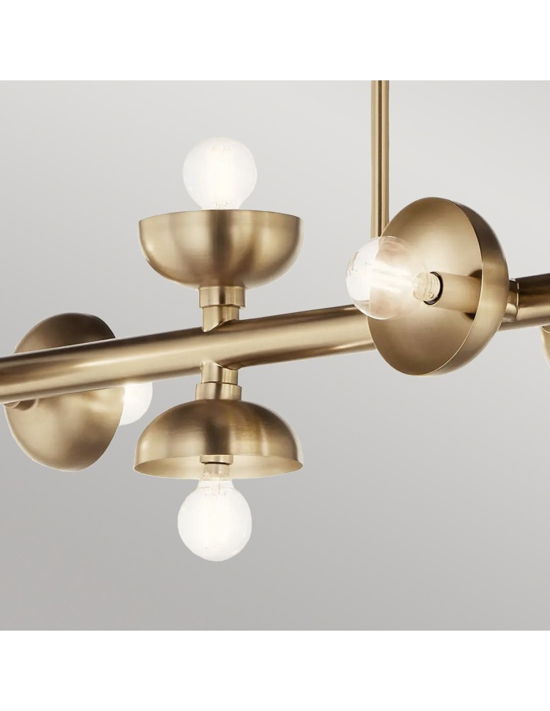 Elstead Lampa wyspowa Palta 10 źródeł światła Szampański brąz KL-PALTA-LP10-CPZ