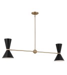 Elstead Lampa wyspowa Phix 4 źródła światła Szampański brąz KL-PHIX-2-LINEAR-CBB