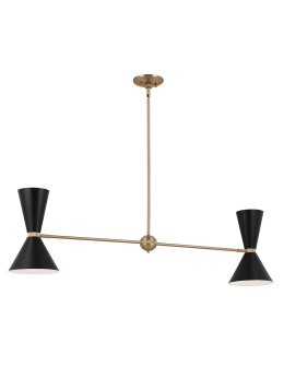 Elstead Lampa wyspowa Phix 4 źródła światła Szampański brąz KL-PHIX-2-LINEAR-CBB