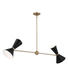 Elstead Lampa wyspowa Phix 4 źródła światła Szampański brąz KL-PHIX-2-LINEAR-CBB