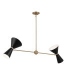 Elstead Lampa wyspowa Phix 4 źródła światła Szampański brąz KL-PHIX-2-LINEAR-CBB