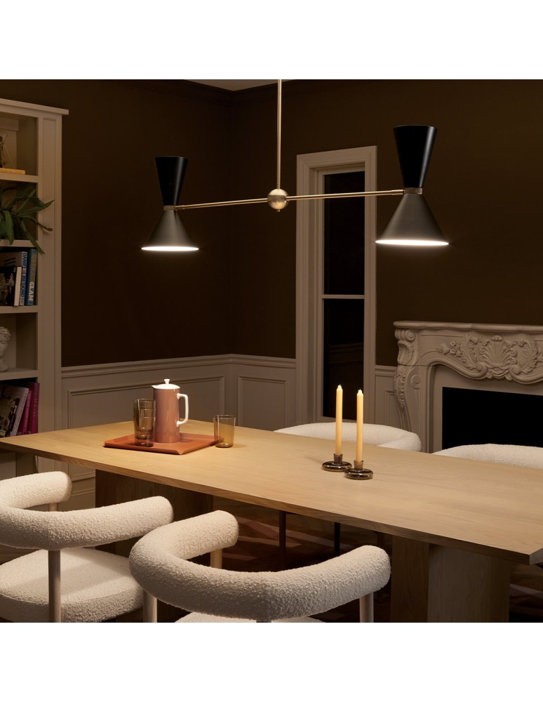 Elstead Lampa wyspowa Phix 4 źródła światła Szampański brąz KL-PHIX-2-LINEAR-CBB