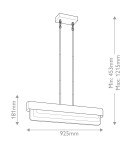 Elstead Lampa wyspowa LED Serene - Naturalny mosiądz KL-SERENE-LED-LP-92-NBR
