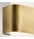 Elstead Kinkiet LED Serene - Naturalny mosiądz KL-SERENE-LED-W-NBR