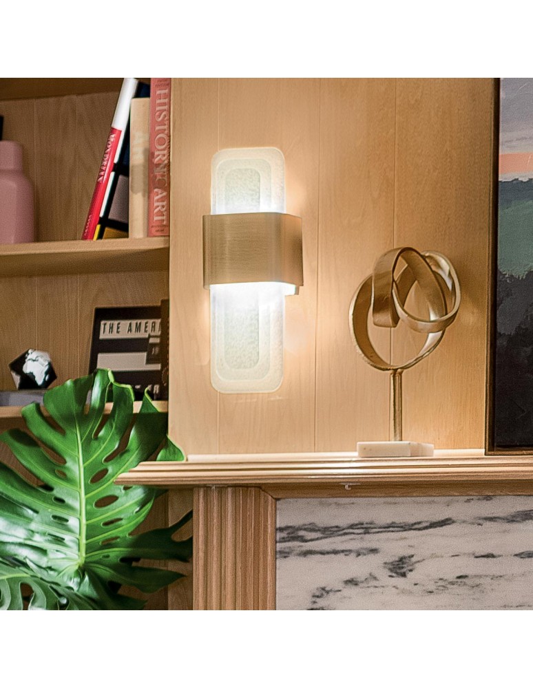 Elstead Kinkiet LED Serene - Naturalny mosiądz KL-SERENE-LED-W-NBR