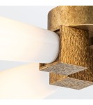 Elstead Lampa wisząca Kristy 4 źródła światła Przecierane złoto KRISTY-4P-DG-OPAL