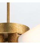 Elstead Lampa wisząca Kristy 4 źródła światła Przecierane złoto KRISTY-4P-DG-OPAL