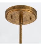 Elstead Lampa wisząca Kristy 4 źródła światła Przecierane złoto KRISTY-4P-DG-OPAL