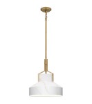 Elstead Lampa wisząca Brecken 2 źródła światła Postarzany mosiądz QZ-BRECKEN-2P-AB-ABG