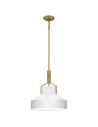 Zobacz Elstead Lampa wisząca Brecken 2 źródła światła Postarzany mosiądz QZ-BRECKEN-2P-AB-ABG