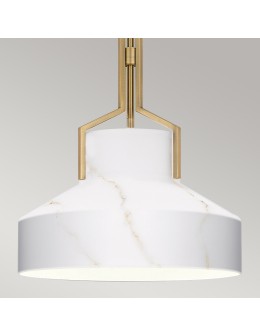 Elstead Lampa wisząca Brecken 2 źródła światła Postarzany mosiądz QZ-BRECKEN-2P-AB-ABG - produkt 2