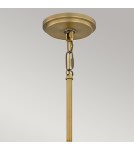 Elstead Lampa wisząca Brecken 2 źródła światła Postarzany mosiądz QZ-BRECKEN-2P-AB-ABG