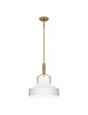 Zobacz Elstead Lampa wisząca Brecken 2 źródła światła Postarzany mosiądz QZ-BRECKEN-2P-AB-OPAL