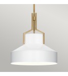 Elstead Lampa wisząca Brecken 2 źródła światła Postarzany mosiądz QZ-BRECKEN-2P-AB-OPAL