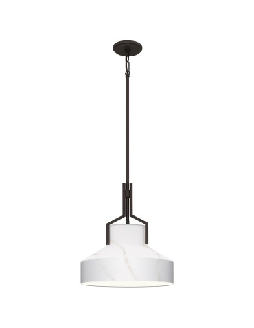 Elstead Lampa wisząca Brecken 2 źródła światła Stary brąz QZ-BRECKEN-2P-OZ-ABG
