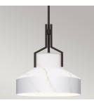 Elstead Lampa wisząca Brecken 2 źródła światła Stary brąz QZ-BRECKEN-2P-OZ-ABG