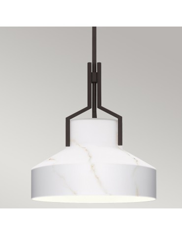 Elstead Lampa wisząca Brecken 2 źródła światła Stary brąz QZ-BRECKEN-2P-OZ-ABG - product 2