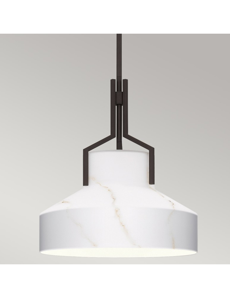 Elstead Lampa wisząca Brecken 2 źródła światła Stary brąz QZ-BRECKEN-2P-OZ-ABG