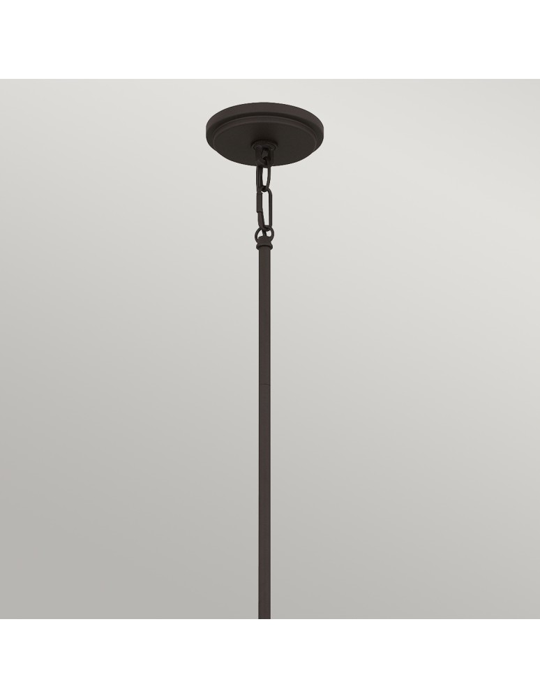 Elstead Lampa wisząca Brecken 2 źródła światła Stary brąz QZ-BRECKEN-2P-OZ-OPAL