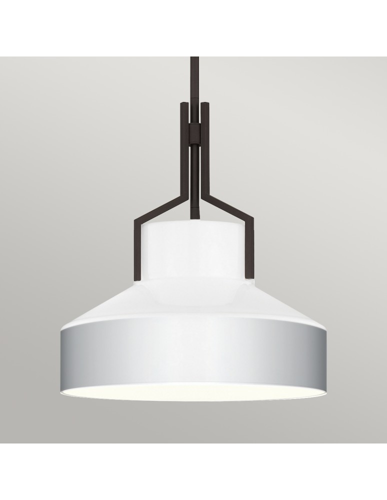 Elstead Lampa wisząca Brecken 2 źródła światła Stary brąz QZ-BRECKEN-2P-OZ-OPAL