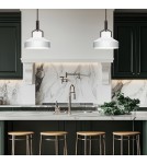 Elstead Lampa wisząca Brecken 2 źródła światła Stary brąz QZ-BRECKEN-2P-OZ-OPAL