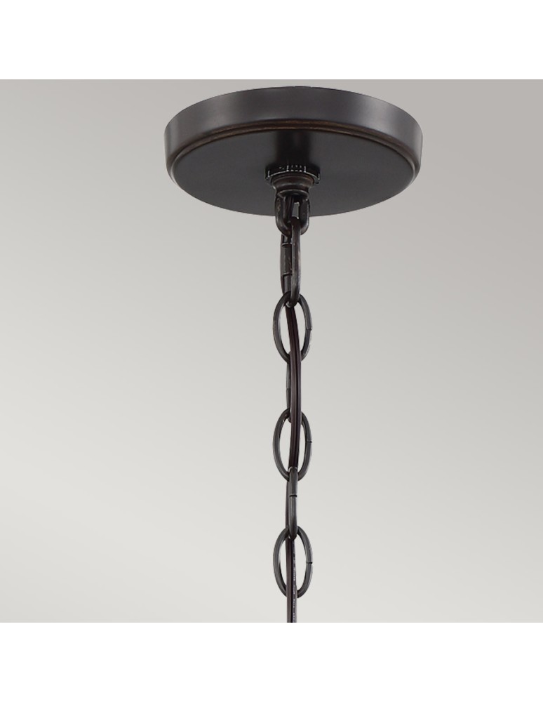 Elstead Lampa wisząca Casablanca 3 źródła światła Palladiański brąz QZ-CASABLANCA-3P-PBZ
