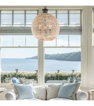 Elstead Lampa wisząca Casablanca 3 źródła światła Palladiański brąz QZ-CASABLANCA-3P-PBZ