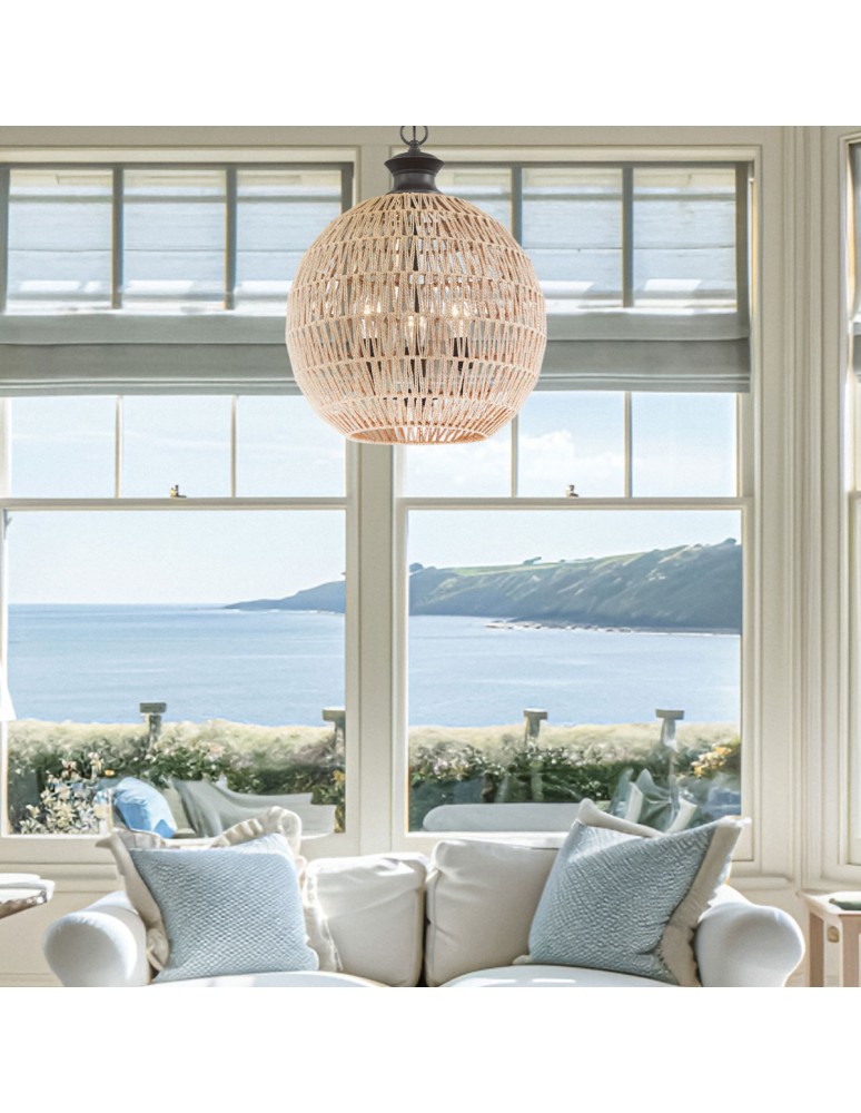 Elstead Lampa wisząca Casablanca 3 źródła światła Palladiański brąz QZ-CASABLANCA-3P-PBZ