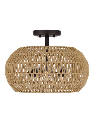 Elstead Półplafon Casablanca 3 źródła światła Palladiański brąz QZ-CASABLANCA-3SF-PBZ - product 2
