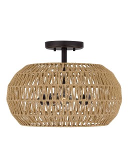 Elstead Półplafon Casablanca 3 źródła światła Palladiański brąz QZ-CASABLANCA-3SF-PBZ - product 2