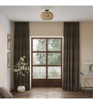 Elstead Półplafon Casablanca 3 źródła światła Palladiański brąz QZ-CASABLANCA-3SF-PBZ