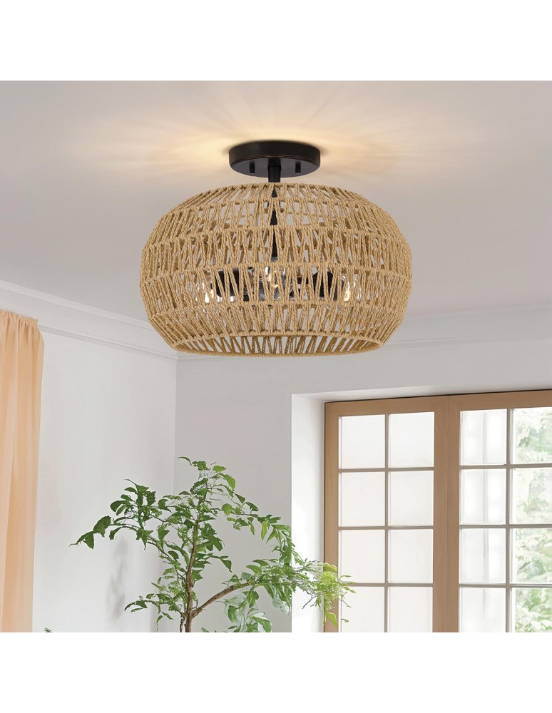 Elstead Półplafon Casablanca 3 źródła światła Palladiański brąz QZ-CASABLANCA-3SF-PBZ