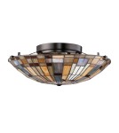 Elstead Plafon Inglenook 2 źródła światła Valiant brąz QZ-INGLENOOK-F-SMALL