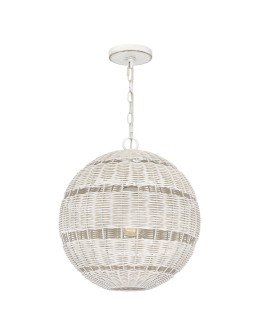 Elstead Lampa wisząca Lindendale 1 źródło światła Antyczna biel IP44 Zewnętrzna QZ-LINDENDALE-P-AWH