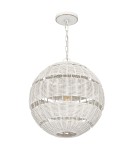 Elstead Lampa wisząca Lindendale 1 źródło światła Antyczna biel IP44 Zewnętrzna QZ-LINDENDALE-P-AWH