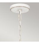Elstead Lampa wisząca Lindendale 1 źródło światła Antyczna biel IP44 Zewnętrzna QZ-LINDENDALE-P-AWH
