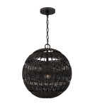Elstead Lampa wisząca Lindendale 1 źródło światła Western brąz IP44 Zewnętrzna QZ-LINDENDALE-P-WT