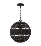Elstead Lampa wisząca Lindendale 1 źródło światła Western brąz IP44 Zewnętrzna QZ-LINDENDALE-P-WT