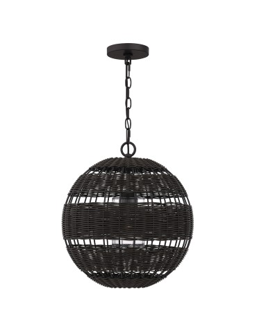 Elstead Lampa wisząca Lindendale 1 źródło światła Western brąz IP44 Zewnętrzna QZ-LINDENDALE-P-WT - produkt 2