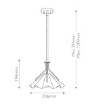 Elstead Lampa wisząca Mejia 1 źródło światła Postarzany mosiądz QZ-MEJIA-1P-S-AB