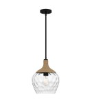 Elstead Lampa wisząca Royer 1 źródło światła Matowa czerń QZ-ROYER-1P-MBK